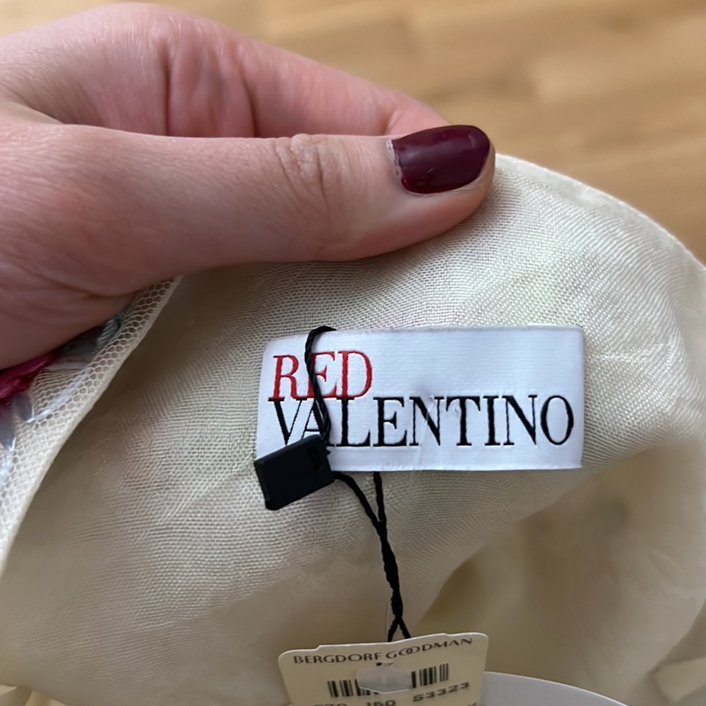 NWT red valentino tulle off white floral embroidered dress - Picture 12 of 13